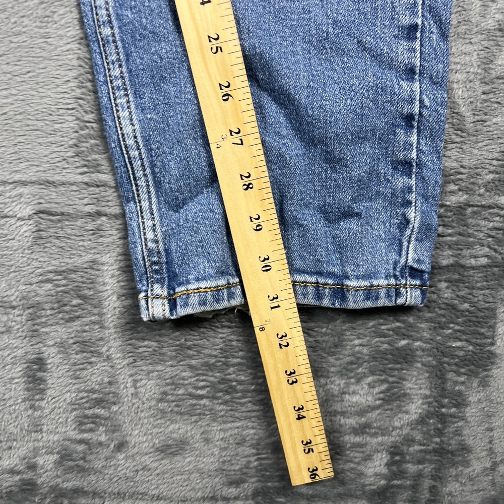 Levis 505 Regular Fit Jeans Mens 34x32 Blue Whiskered Denim Cotton Straight Leg - Picture 7 of 7
